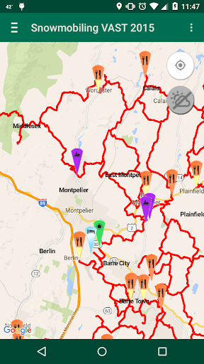 Vermont Snowmobile Trails Screen 2