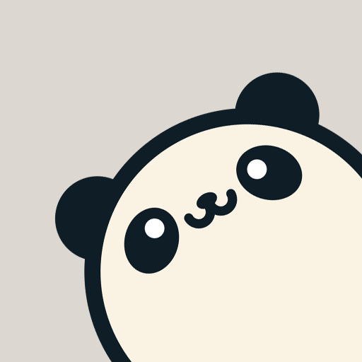 Panda flip desktop clock  Icon