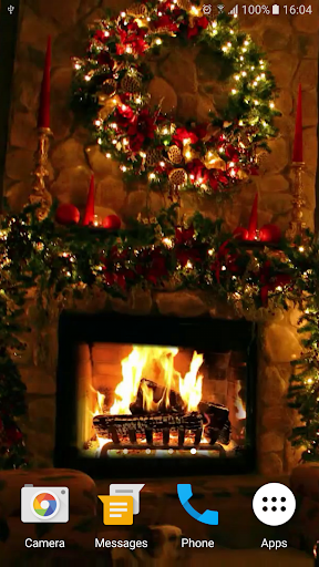 Christmas Tree and Fireplace