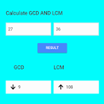 Cover Image of Download GCD LCM Calculater  APK