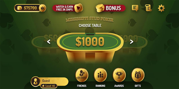 Mississippi Stud Poker MOD APK (Premium/Unlocked) screenshots 1