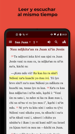 Android application Mixtec Alcozauca Bible screenshort