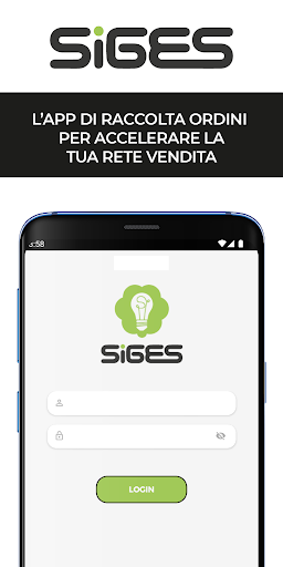 Android application Ordini Siges screenshort