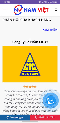 Android application An Toàn Nam Việt screenshort