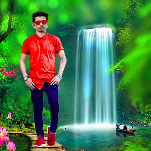 Waterfall photo editor frames logo