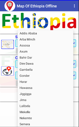 Map Of Ethiopia Offline Screen 3