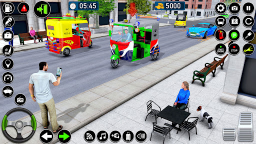 Auto Rickshaw Tuk Tuk Game 3D Screen 2