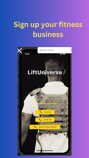 Android application LiftUniverse screenshort