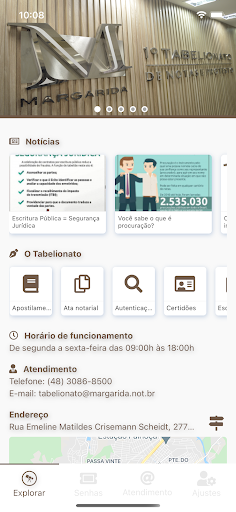 Cartório Margarida Palhoça Screen 2