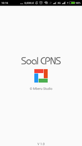 Android application Soal CPNS screenshort