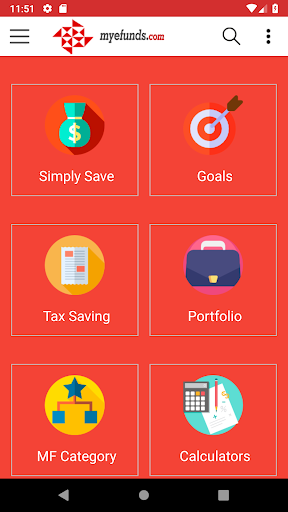 Android application Myefunds screenshort