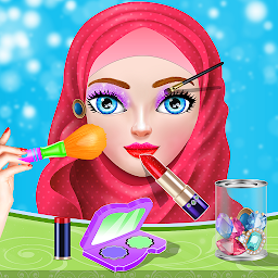 Imagen de ícono de moda hijab: juegos de vestir
