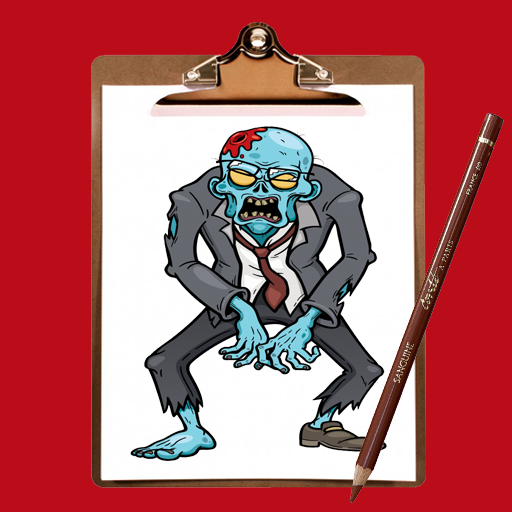 How to Draw Scarry Zombie Easy logo