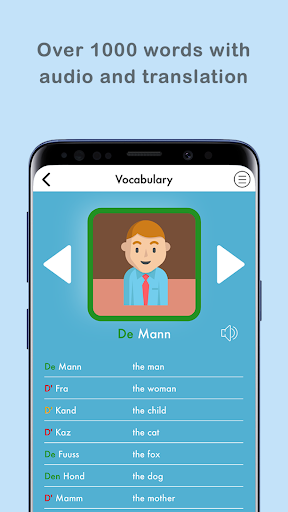 Android application Aurelux - Learn Luxembourgish screenshort