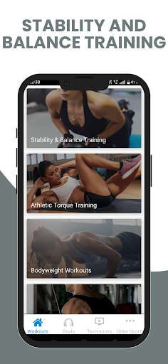 Screenshot of Stability and Balance Training