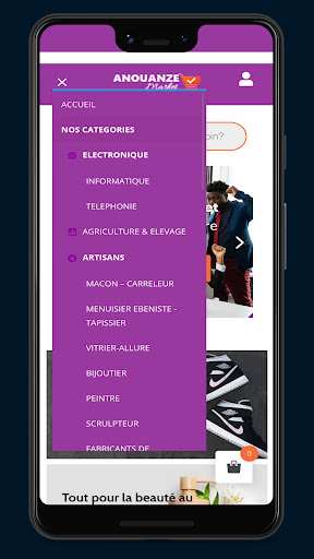 Anouanze Market Screen 2