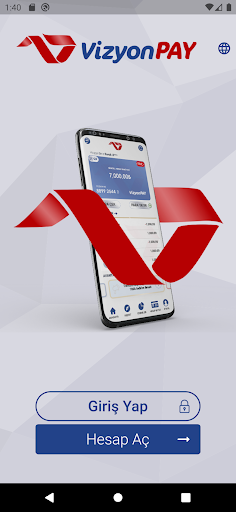 Android application VizyonPay screenshort