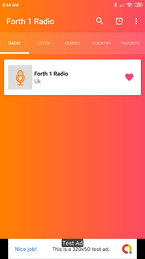 Android application Forth 1 Radio App fm UK screenshort