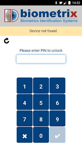 Android application Biometrix Bluetooth Unlock screenshort