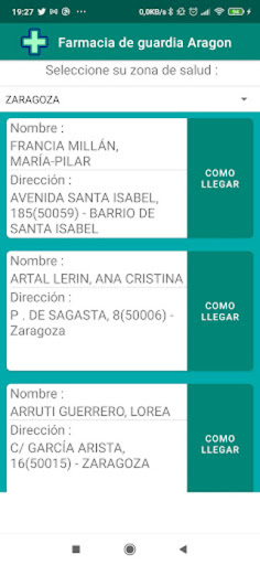 Farmacia Aragon Screen 2