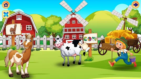 Learn Color Farm Animals Games