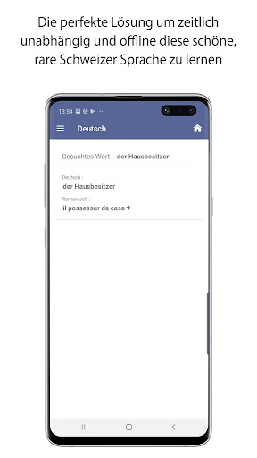 Verben Romontsch Sursilvan screenshot 4