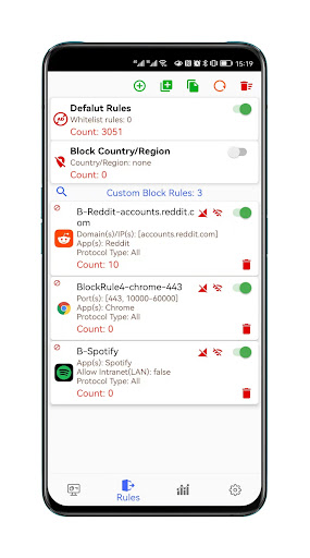 Fiwalld non-root firewall Screen 2