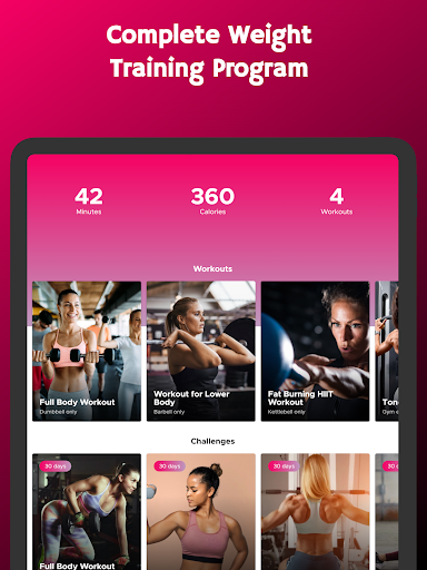 Screenshot of Weight Training for Women