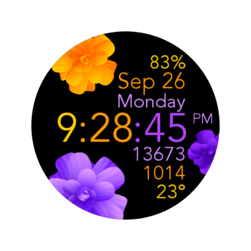 Yellow Purple Flowers logo
