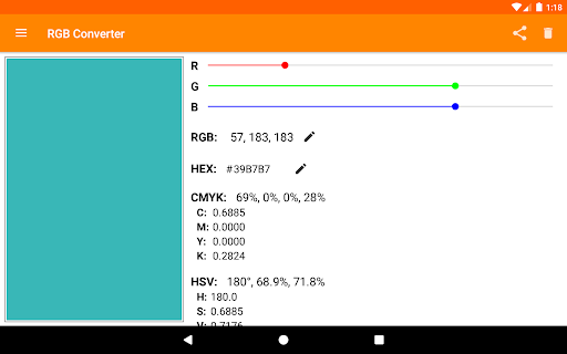 RGB converter Screen 3