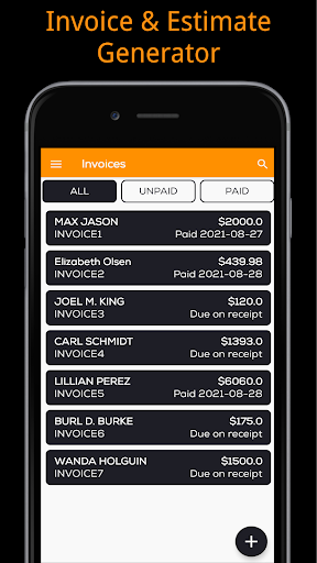 InvoiceHub - Invoice Generator Screen 2