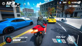 Game screenshot バイクゲーム バイクレースゲーム (Neon RIder) mod apk