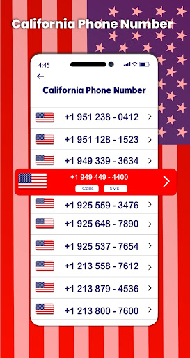 Screenshot of USA Phone Number - Receive SMS
