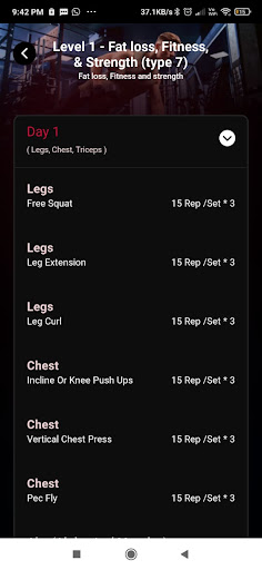Flexym Trainer Screen 2