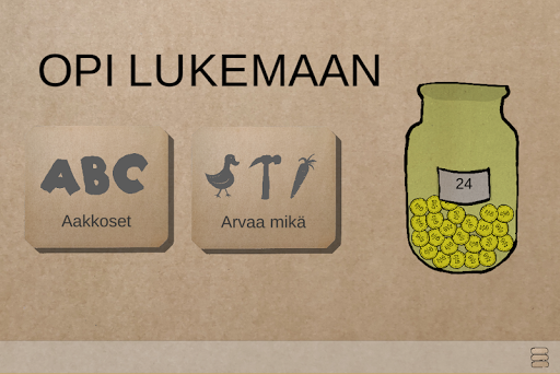 Android application Opi Lukemaan! screenshort