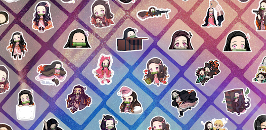 Screenshot 9 Pegatinas Nezuko para wa android