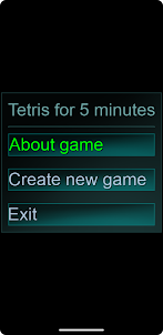 Tetris 5 minutes