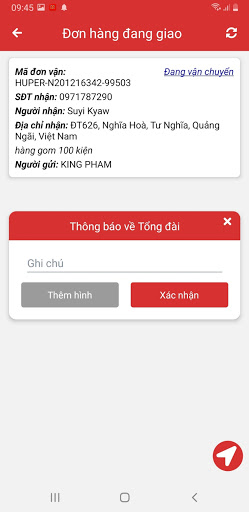 Android application TaiXe PhuongHoang screenshort