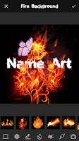 screenshot of Fire Effect Name Art Maker