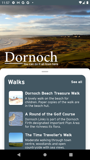 Android application Discover Dornoch screenshort