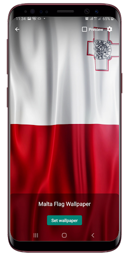 Malta Flag Live Wallpaper Screen 2