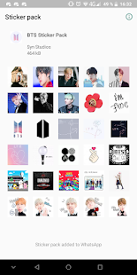 BTS Sticker Pack Screenshot