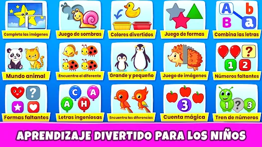 Juegos para edades 3-7 Apps Google Play