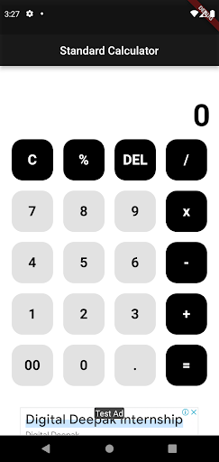 Android application Calculator screenshort