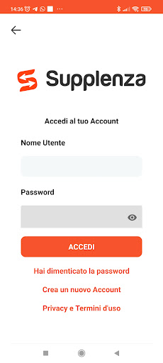 Supplenza Screen 2