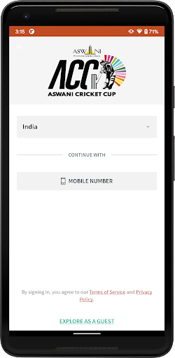 ACC ASWANI CRICKET CUP Screen 2