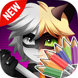 Cat Noir Coloring Book Game icon