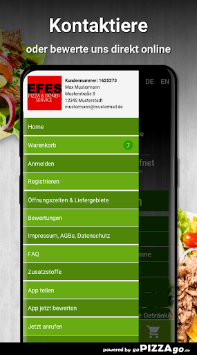 Efes Pizza - Döner Service Gee Screen 3