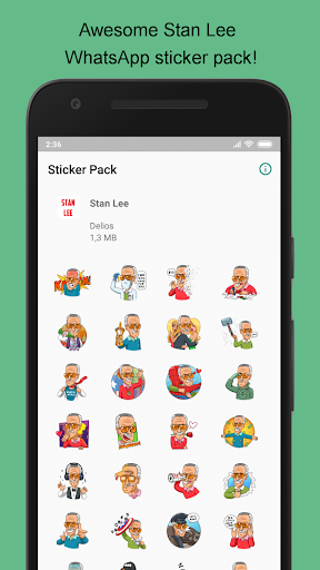 Stickers Stan Lee Screenshot 1 - AppWisp.com