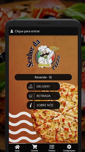 Android application Senhor da Pizza Delivery screenshort